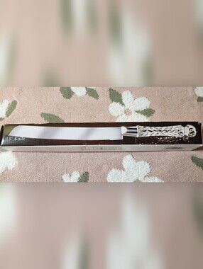 Fifth Avenue LEAD CRYSTAL /STAINLESS STEEL Knife 13" VINTAGE Elegant